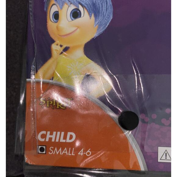 Disney Inside Out‎ 2 Joy Halloween Costume, Small Child Sz 4-6 - Picture 3 of 5
